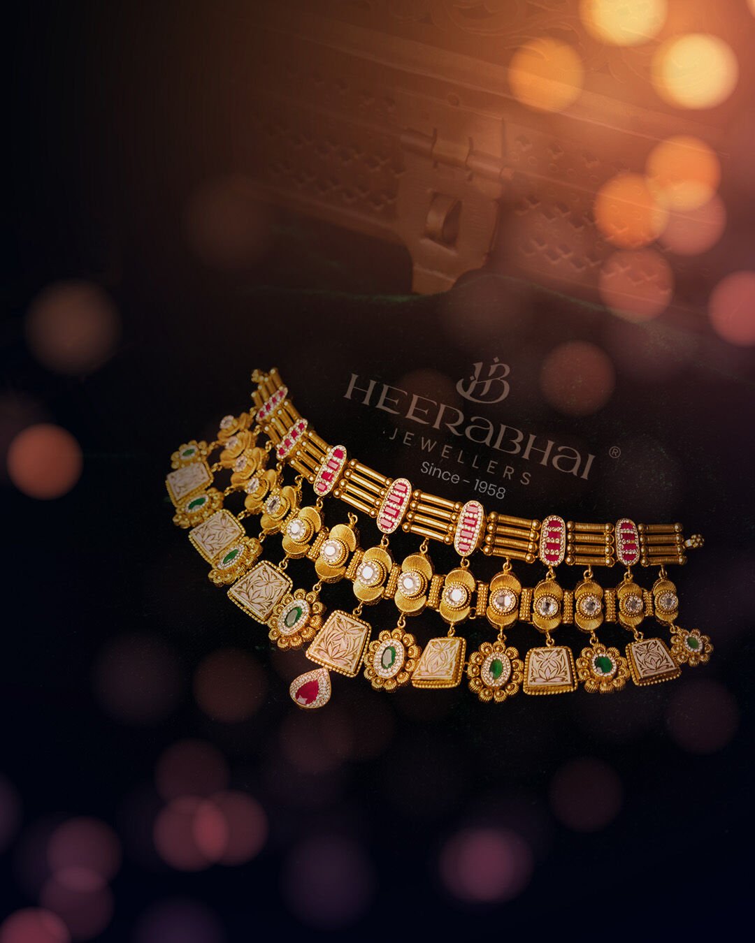 Arabic bridal jewellery in Nampally at Heerabhai Jewellers