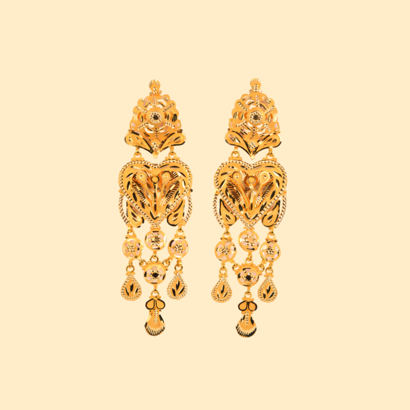 gold earrings