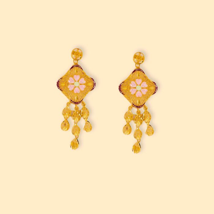 gold earrings