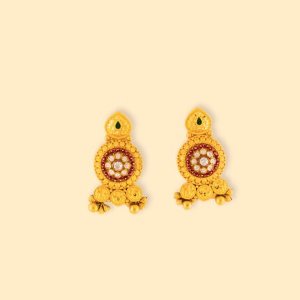 gold and diamond earrings