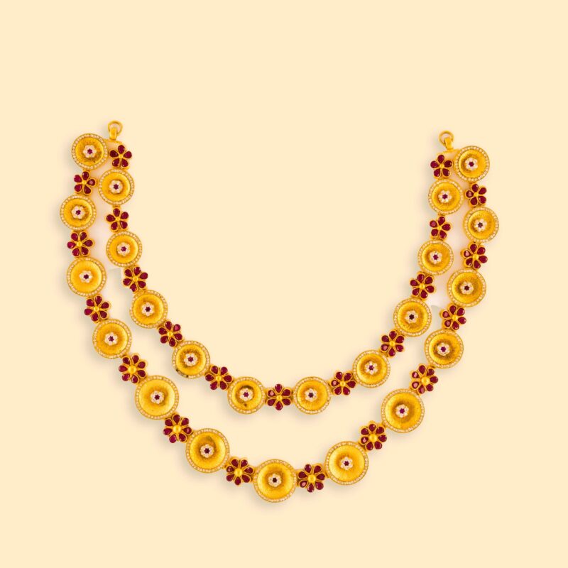 gold and diamond necklace