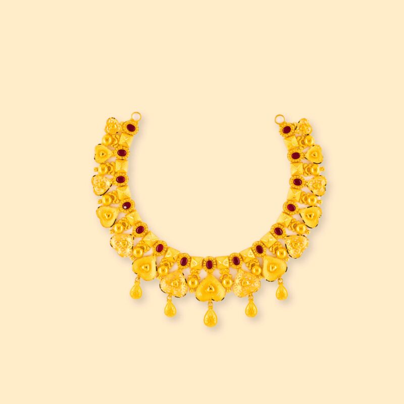 gold and diamond necklace