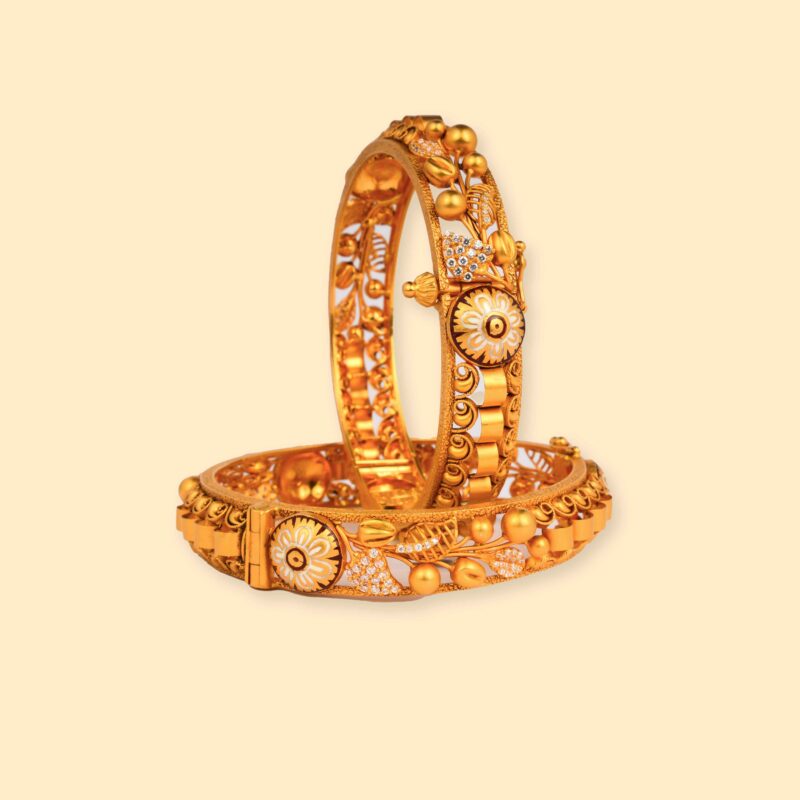 gold & diamond Bangles