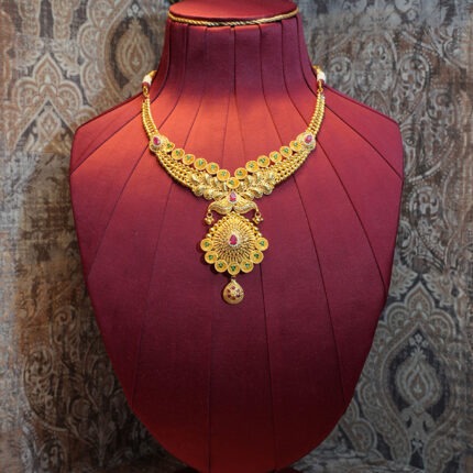 Royal Peacock Filigree Necklace