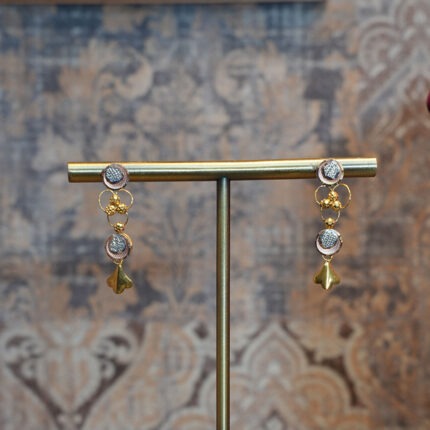 Golden Harmony Drop Earrings