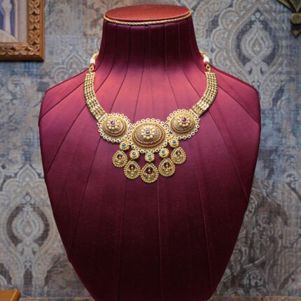 Royal Antique Temple Gold Necklace