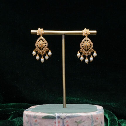 Pearl Royale Diamond Earrings