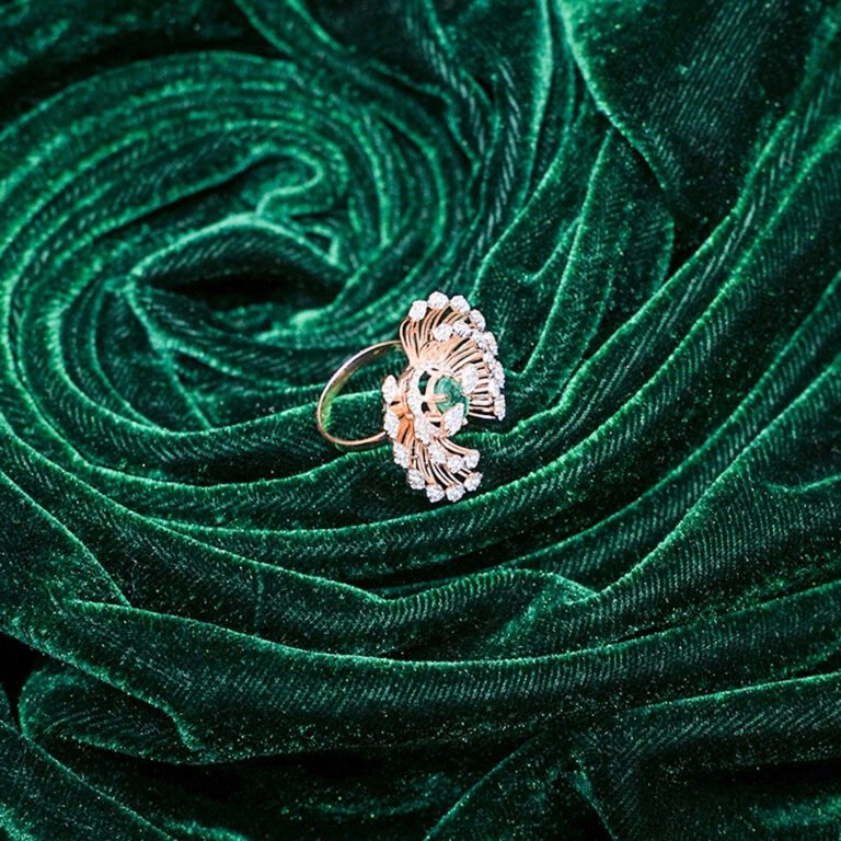 Emerald Bloom Diamond Ring