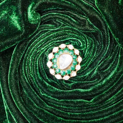 Emerald Bloom Diamond Ring